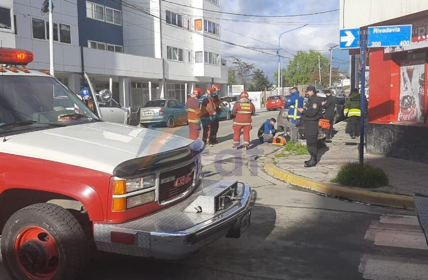 Motociclista hospitalizado tras un accidente en Ushuaia