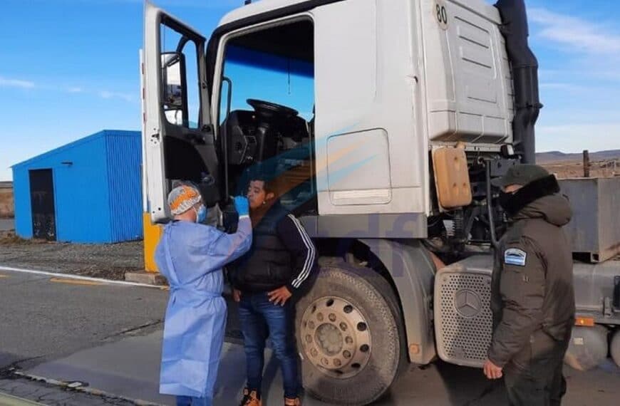 Hisopados a camioneros; “hasta ahora los primeros resultados fueron negativos” confirman desde Protección Civil