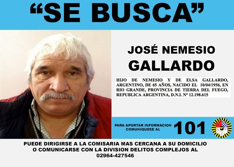 La policía busca dar con el paradero de Nemesio Gallardo procesado por abuso sexual