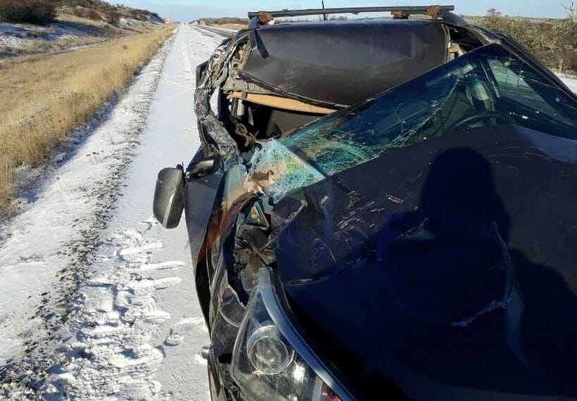 Una conductora salió ilesa de milagro de un accidente contra un camión en ruta 3