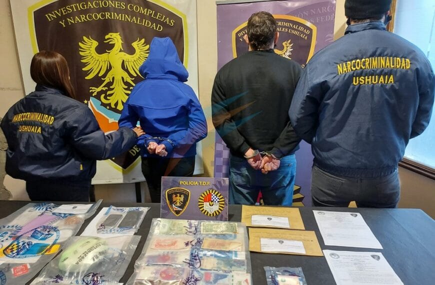 Una pareja riograndense detenida intentando entrar cocaína a Ushuaia