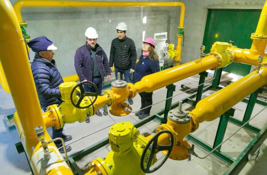 Se realizó la vinculación de una nueva planta reguladora de gas en Río Grande