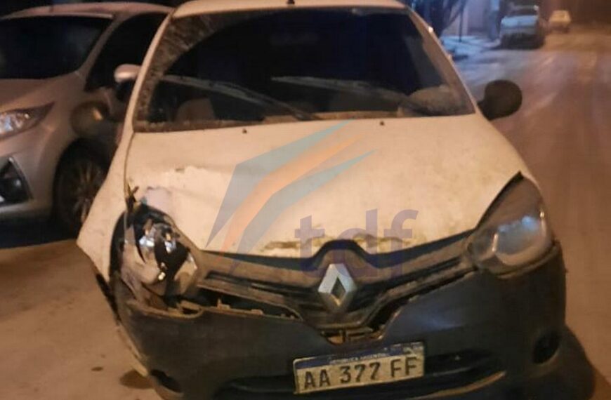 Conductor con alcoholemia positiva impactó contra un taxi sobre Elcano esta madrugada