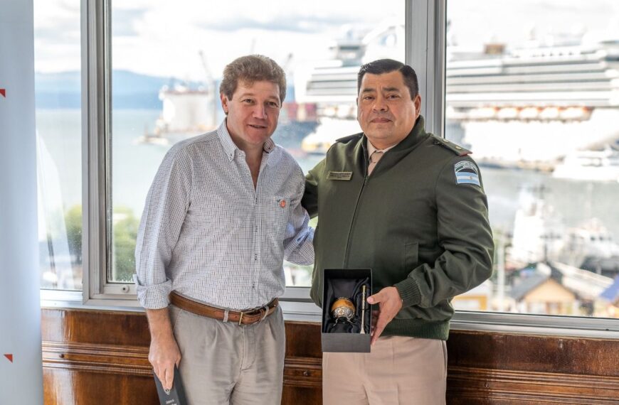 El Gobernador recibió a los jefes de Gendarmería y Prefectura Naval Ushuaia