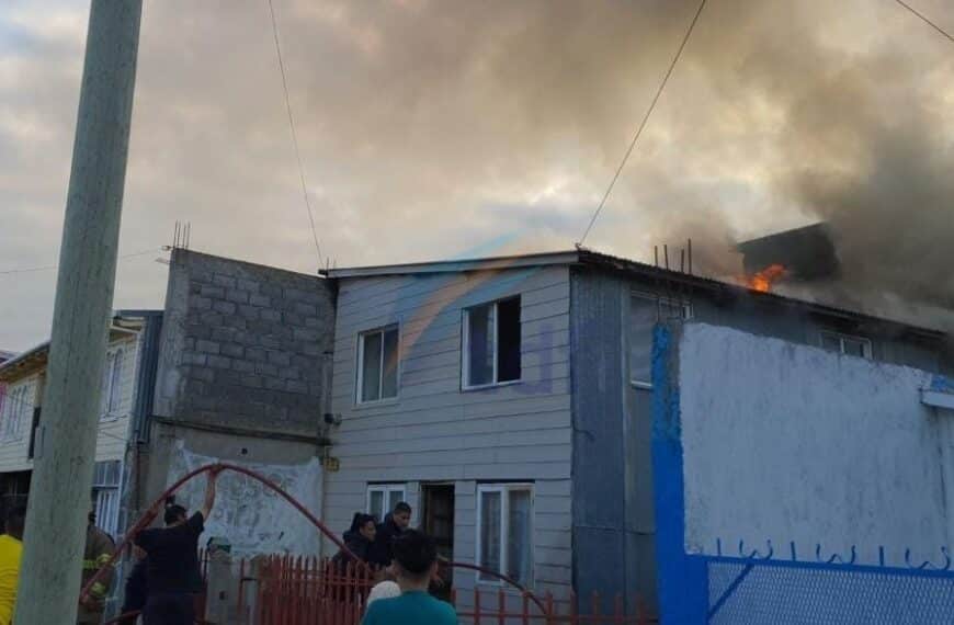 Una vivienda se prendió fuego en el barrio Perón