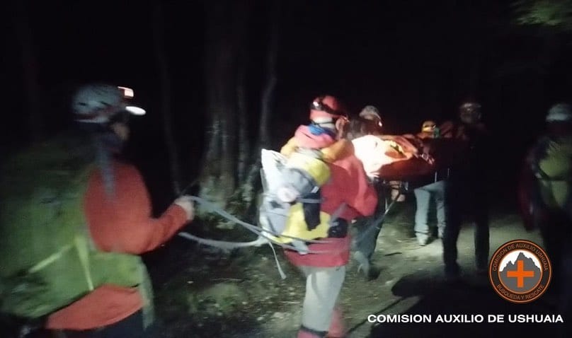 Rescataron un hombre de 35 años en la senda a Laguna Esmeralda