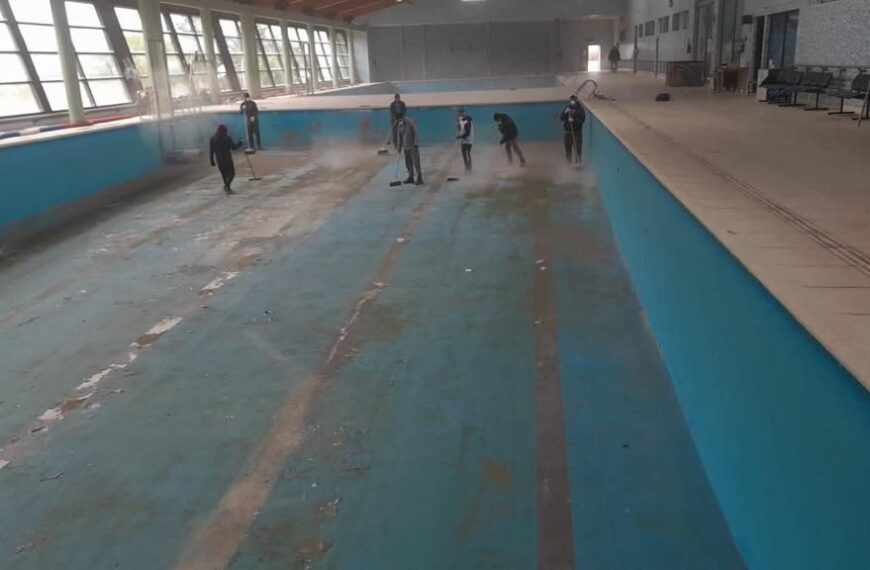 Continúan los trabajos en los natatorios municipales de Ushuaia
