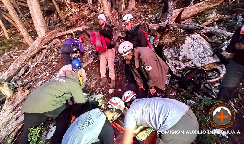 Rescataron a una turista en la senda del Cañadón de la Oveja
