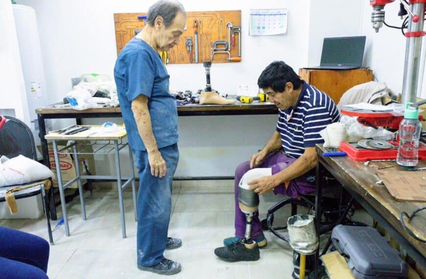 El Centro de Rehabilitación Ushuaia entrega prótesis a pacientes