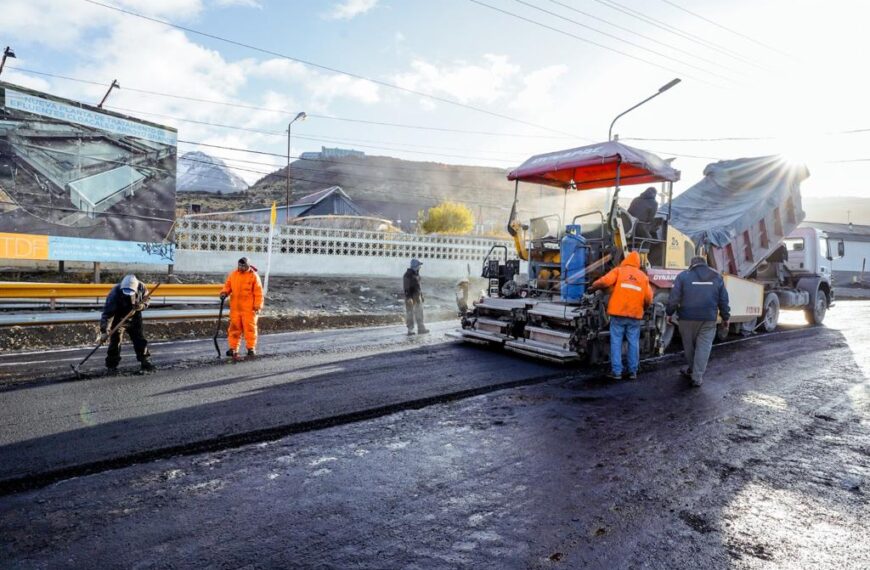 Habilitaron el tránsito en la obra del puente del Arroyo Grande en Ushuaia