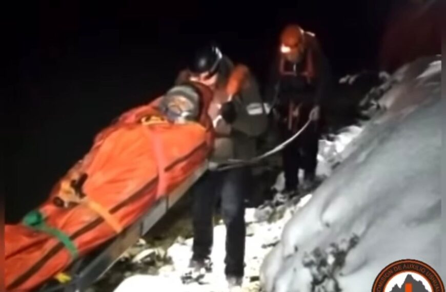 Un turista fue rescatado tras cinco horas de operativo