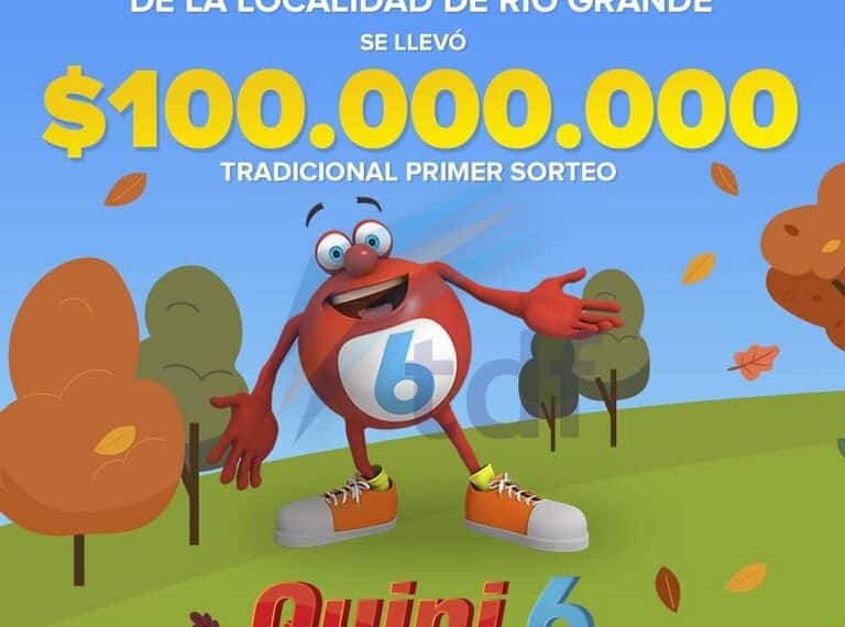 Un riograndense ganó 100 millones de pesos en el Quini 6