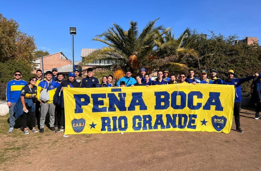 Socios de Boca de Río Grande estuvieron en la despedida de Juan Román Riquelme