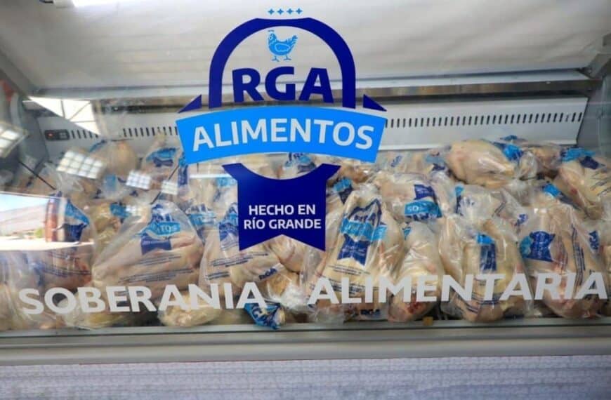 Se retomó la producción de pollos frescos de “Rga Alimentos”
