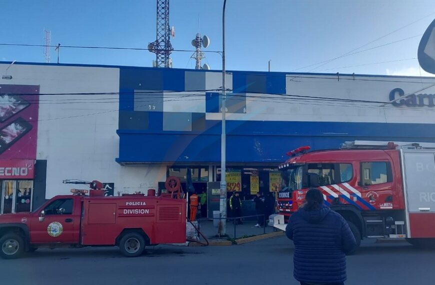 Evacuaron supermercado céntrico ante alerta por un principio de incendio