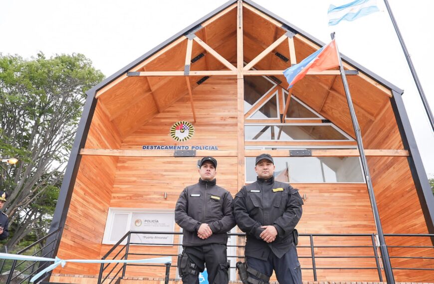 El Gobierno provincial inauguró el Destacamento Policial “Soberanía Nacional” en Puerto Almanza