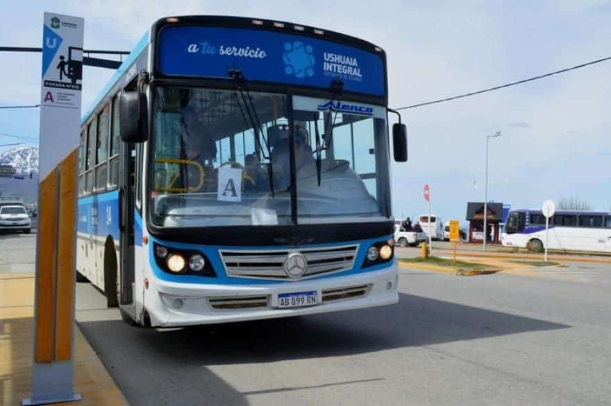 Cómo será la frecuencia de colectivos el sábado y domingo en Ushuaia