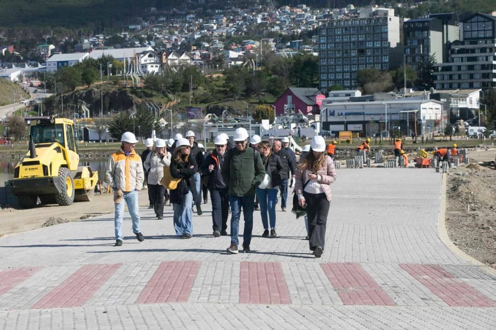 Funcionarios de Obras Públicas de Nación y del Banco de Desarrollo de América Latina recorrieron obras en Ushuaia