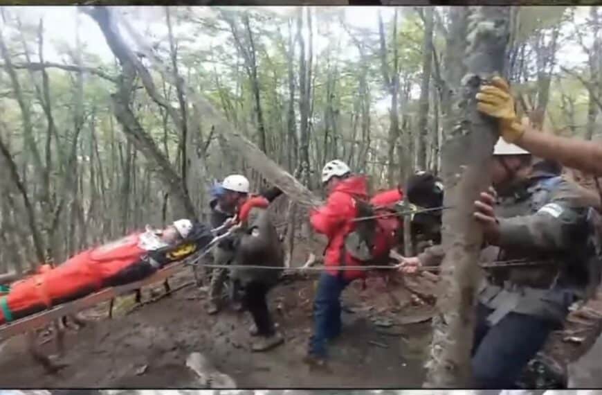 Rescataron a un joven en la Senda de Cerro Guanaco
