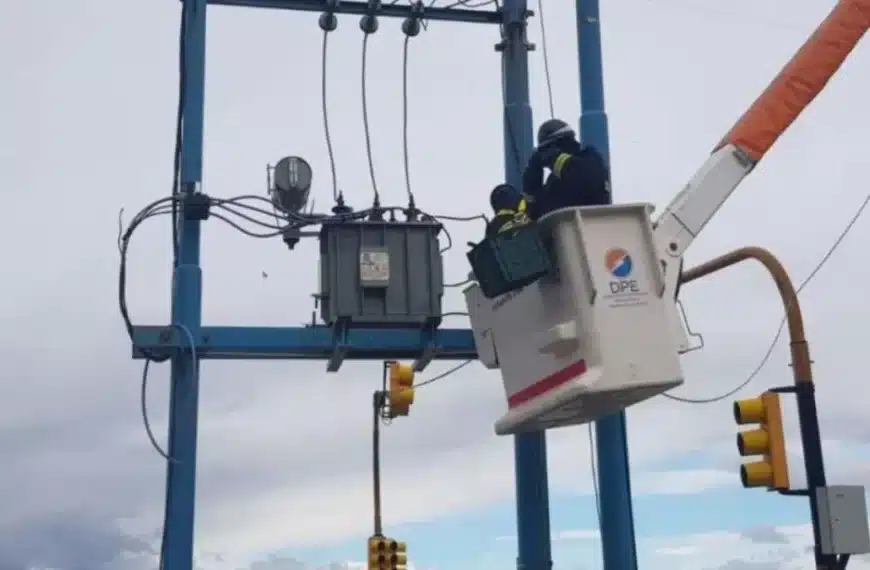 Corte de energía en Ushuaia por los fuertes vientos