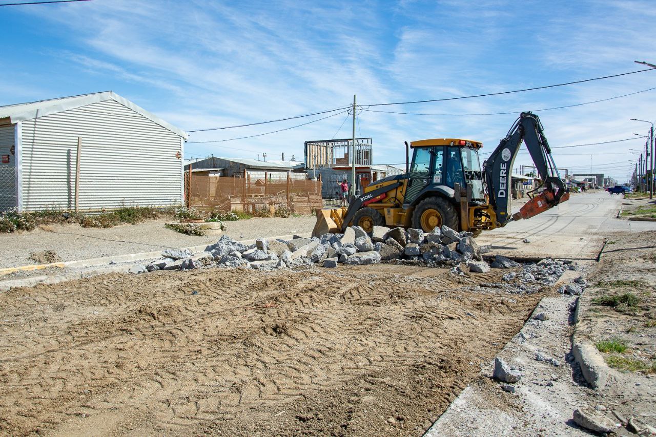 Continúan los trabajos de infraestructura en la zona sur de Río Grande