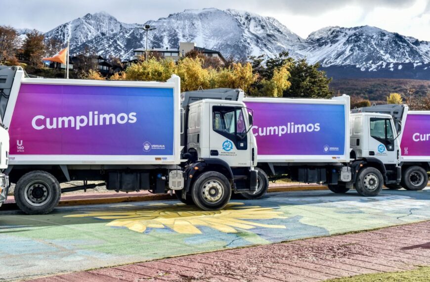 Se presentó la nueva flota para la recolección de residuos en Ushuaia