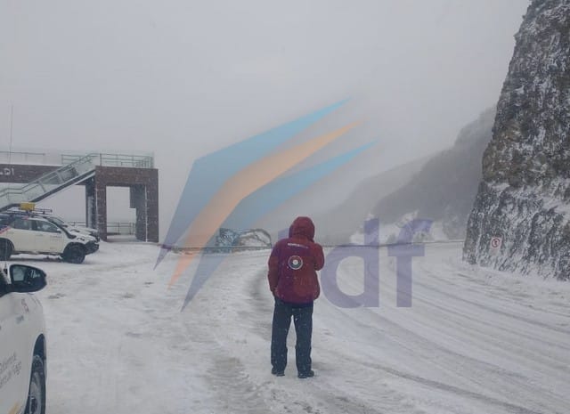 Operativo vial por nieve en la zona sur de la ruta 3