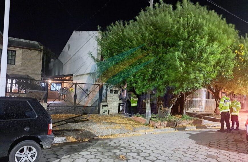 Dos personas fueron detenidas por causar daños en una vivienda céntrica