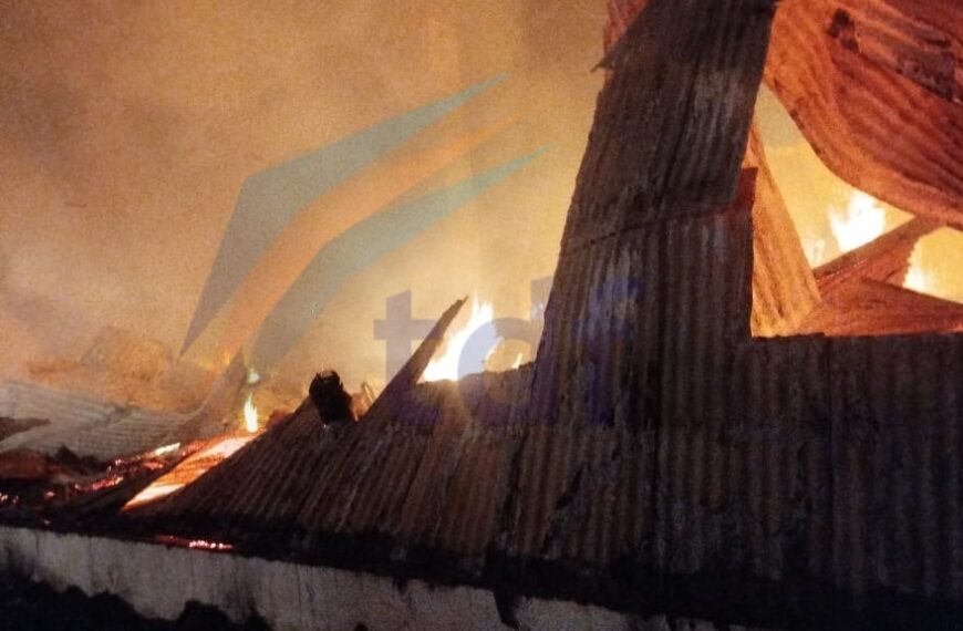 Se incendió un quincho esta madrugada en estancia Los Flamencos