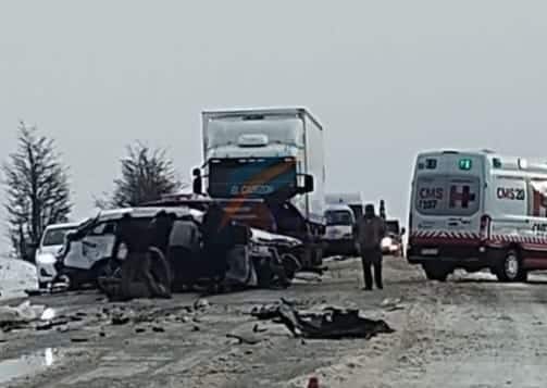 Continúan internados cuatro de los accidentados del terrible choque frontal ocurrido el viernes en ruta 3