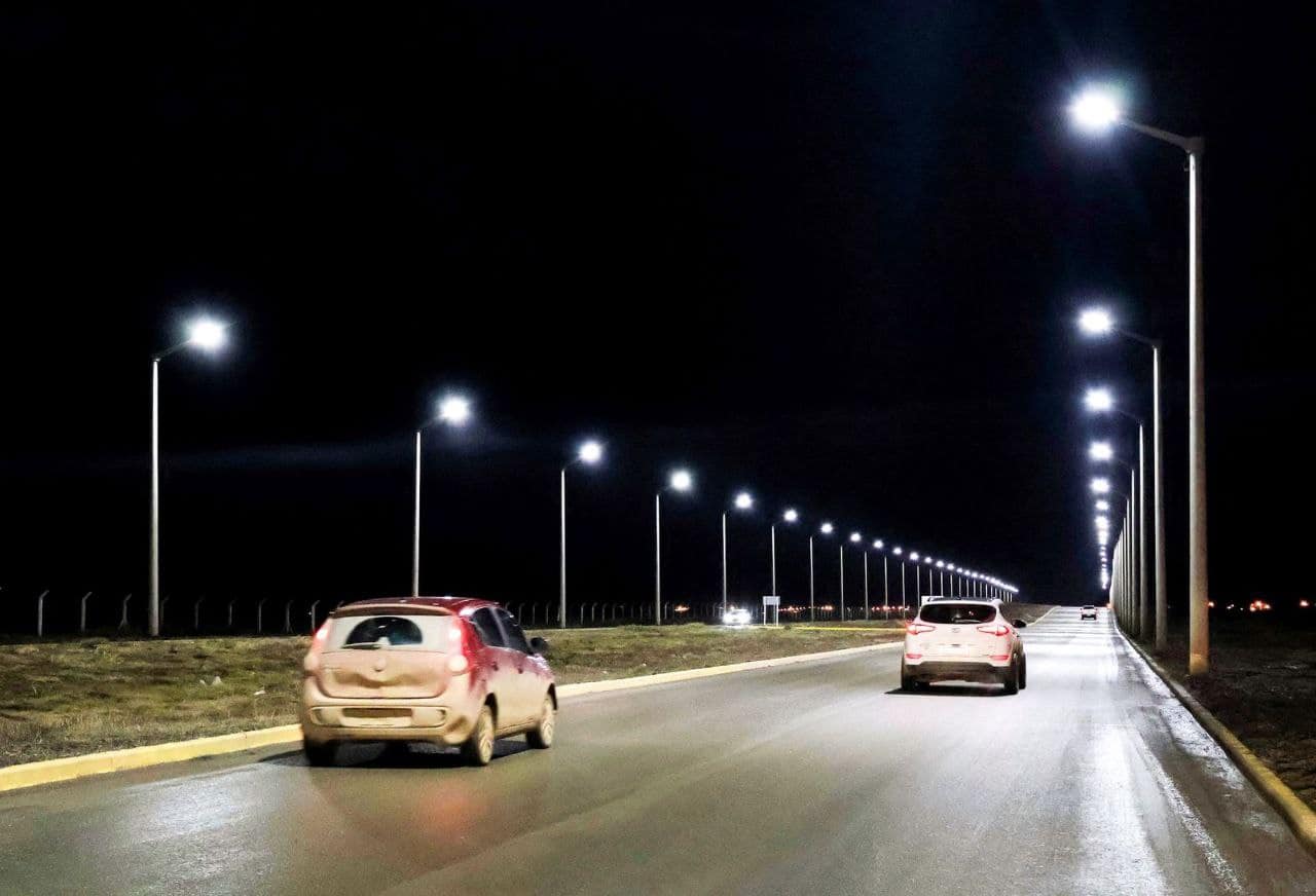 Comenzó a funcionar la iluminación de la ampliación de la avenida a San Martín Norte