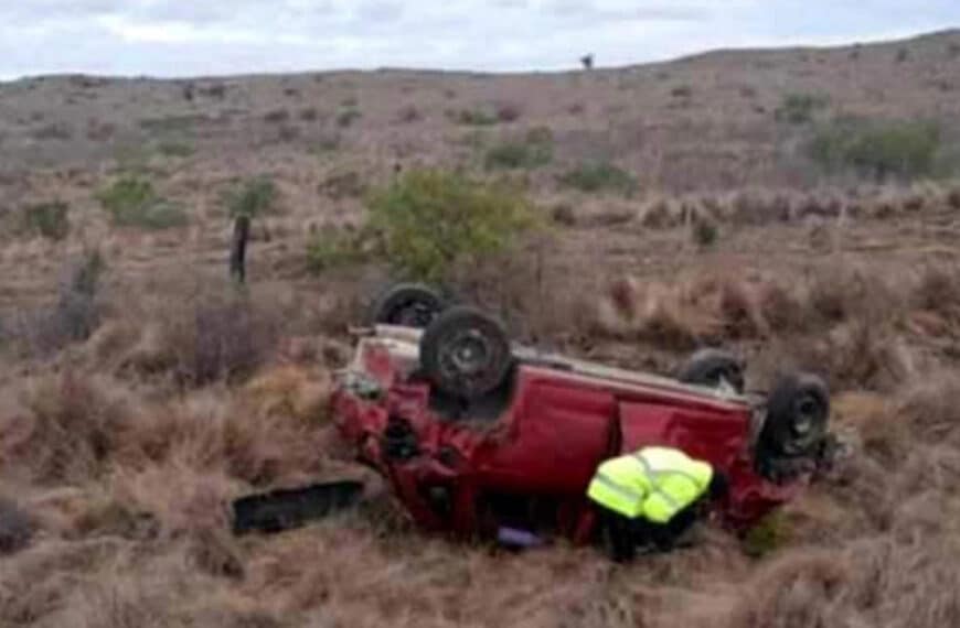 Volcó una familia de Tierra del Fuego en La Pampa y falleció una mujer