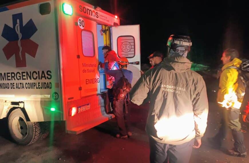 Gendarmería Nacional participó del rescate exitoso de un ciudadano extraviado en el sendero de «Laguna Esmeralda»