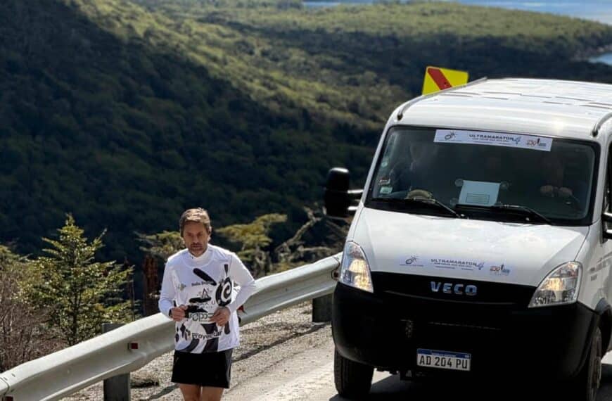 Federico Sciurano cruzó los Andes y superó el punto más difícil de la ultra maratón solidaria de 230KM