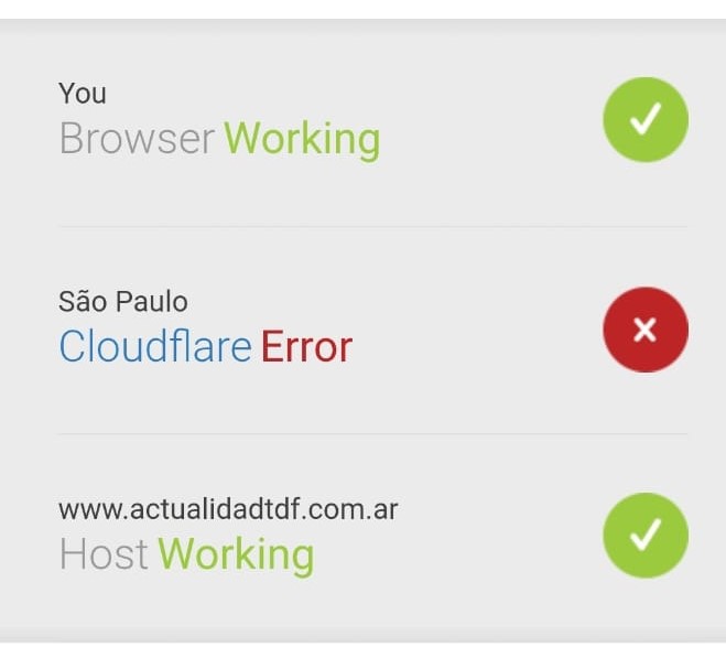 Error Cloudflare
