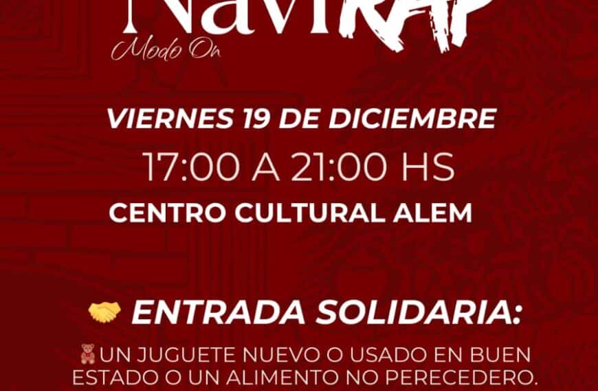 Navi Rap: música y solidaridad este viernes en el Centro Cultural Alem