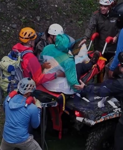 Una mujer fue rescatada en el sendero de laguna Halcón