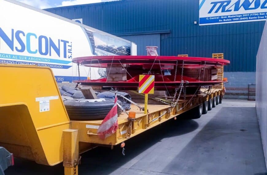 Operativo en Ruta 3: Llegan nuevos equipos para el medio de elevación del Cerro Martial