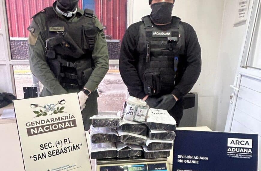 Camionero que trató de ingresar 10 kilos de cocaína por San Sebastián fue condenado a 5 años de prisión