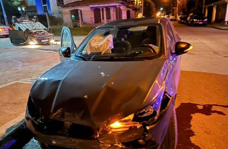 Dos sujetos fueron aprehendidos tras chocar en Ushuaia