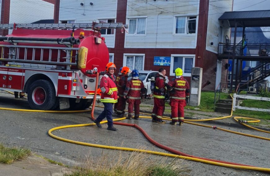 Incendio en un departamento en Ushuaia